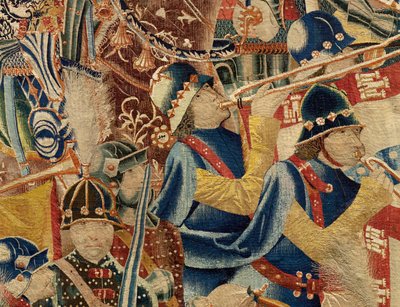 Parish museum for gobeliner (Parish Museum of Pastrana Tapestries). flamsk billedvev. Ta av Asilah (Take of Asilah, Assault on Asilah, De inname van Arzila). Seriens erobringer av kong Alfonso I av Portugal. Tournai. av Flemish School