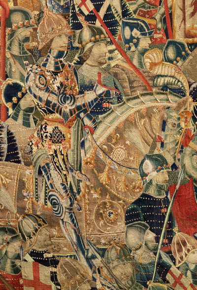 Parish museum for gobeliner (Parish Museum of Pastrana Tapestries). flamsk billedvev. Encirclement of Asilah (Beleiringen av Asilah, De omsingeling van Arzila). Seriens erobringer av kong Alfonso I av Portugal. Tournai. av Flemish School
