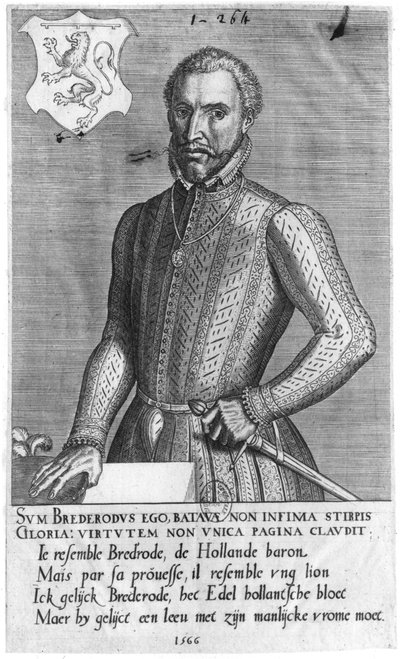 Portrett av grev Henrik av Brederode (1531-68) 1566 av Flemish School