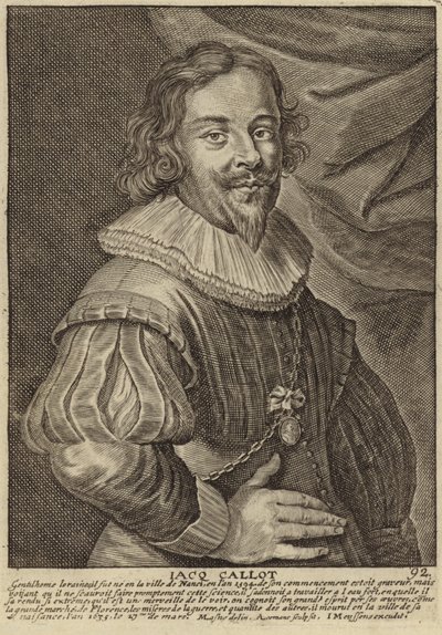 Portrett av Jacques Callot av Flemish School
