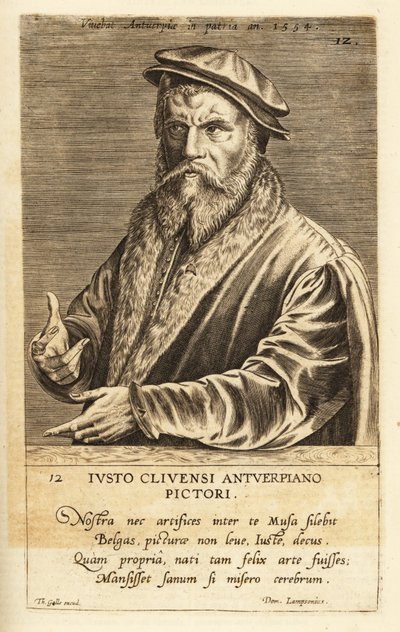 Portrett av Joos van Cleve, flamsk maler aktiv i Antwerpen, ca. 1485-1540 av Flemish School