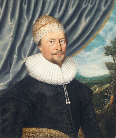 Portrett av Sir Giles Allington, ca. 1620 av Flemish School