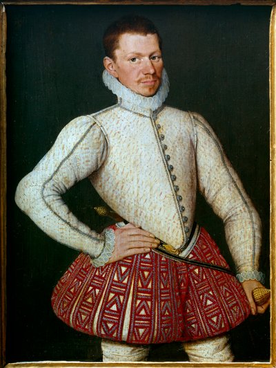 Portrett av en gentleman Maleri av den flamske skolen fra andre halvdel av 1500-tallet. Søn 0,37x0,27 m av Flemish School