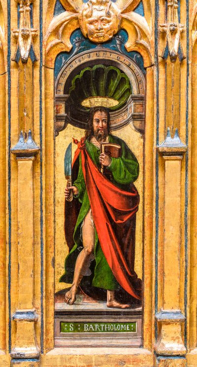 Relikvieskrin, Saint Bartholomew (Bartholomew) av Flemish School