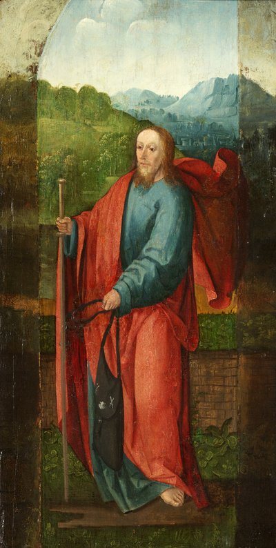 Saint Andrew og donor, Saint James [2 paneler] av Flemish School