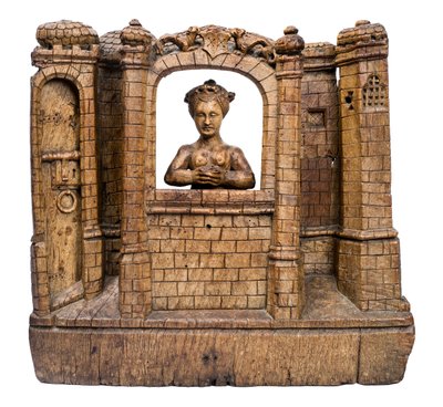 Den hellige Barbara i tårnet hennes, ca. 1500 av Flemish School