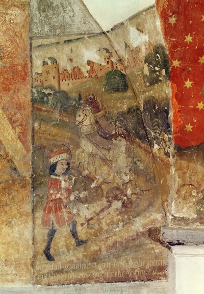 St. Guido, veggmaleri fra krypten, ca. 1480-1540 av Flemish School