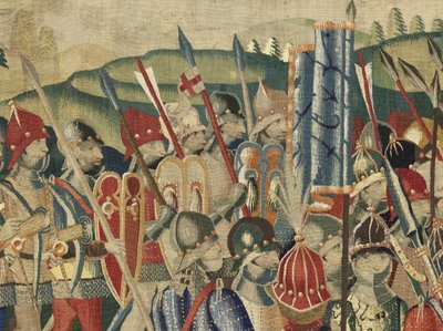 Tapet som viser erobringene av kong Alfonso V av Portugal av Flemish School