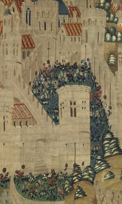 Tapet som viser erobringene av kong Alfonso V av Portugal av Flemish School