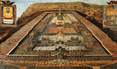 Salomons tempel av Flemish School