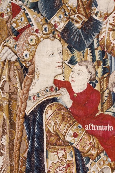 Den trojanske krigen: Akillestelt. ca. 1470 (teppe) av Flemish School