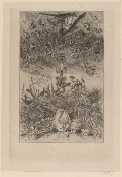 Frontispice: The Waifs (Les Epaves) av Félicien Rops