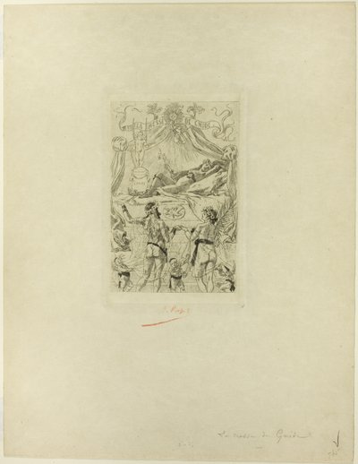 Frontispice til La messe de Gnide av Félicien Rops