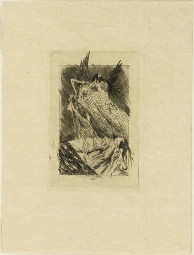 Frontispice til The Dead Kisses av Félicien Rops