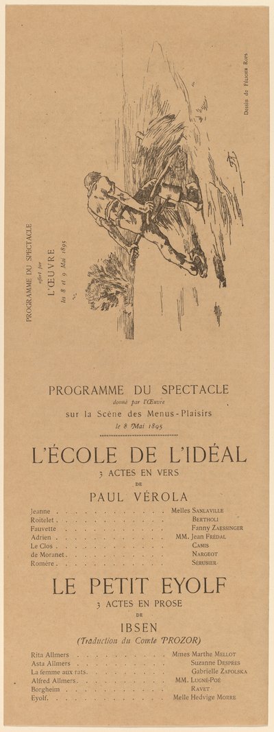 The School of the Ideal, Le Petit Eyolf, 1895. av Félicien Rops