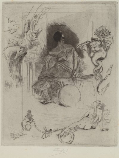 Den siste Maja, 1880. av Félicien Rops