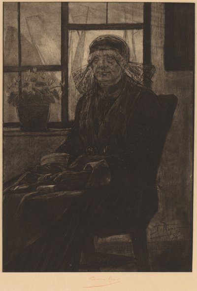 Blondetakstmann The Expert in Laces, 1876. av Félicien Rops