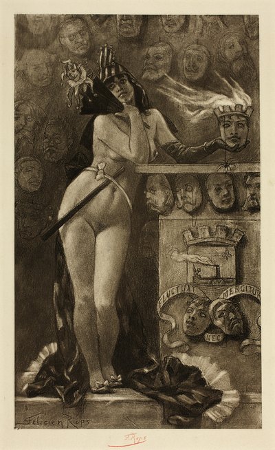 Moderne masker av Félicien Rops