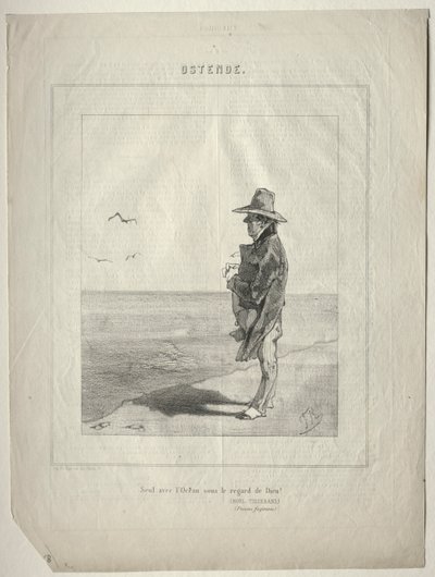 Oostende. Alene med havet under Guds blikk!. av Félicien Rops