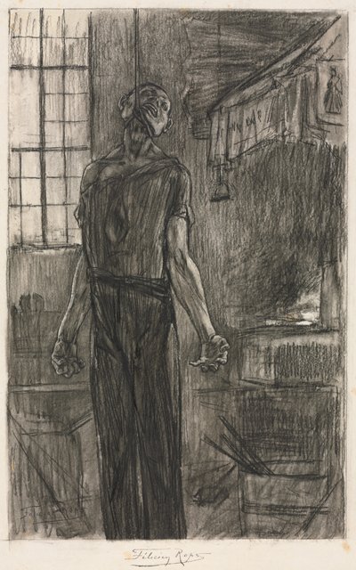 Den hengte mannen i smia av Félicien Rops