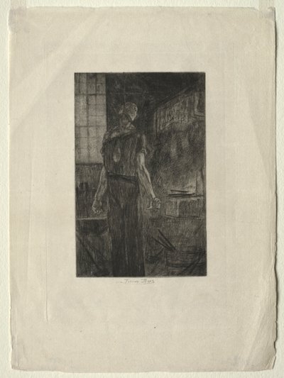 Hengingen av Levallois-Perret, ca. 1880. av Félicien Rops
