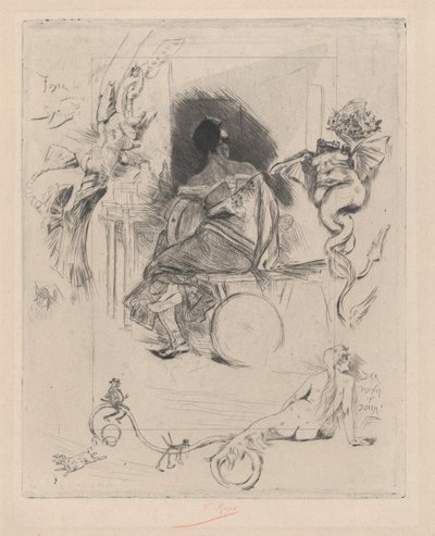 The Last Maja, andre halvdel av 1800-tallet. av Félicien Rops