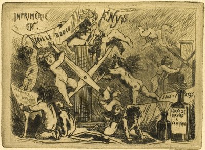 Pressen av Félicien Rops