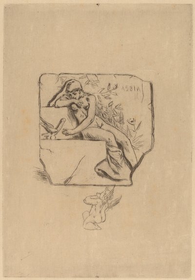 Sparrow of Lesbie av Félicien Rops