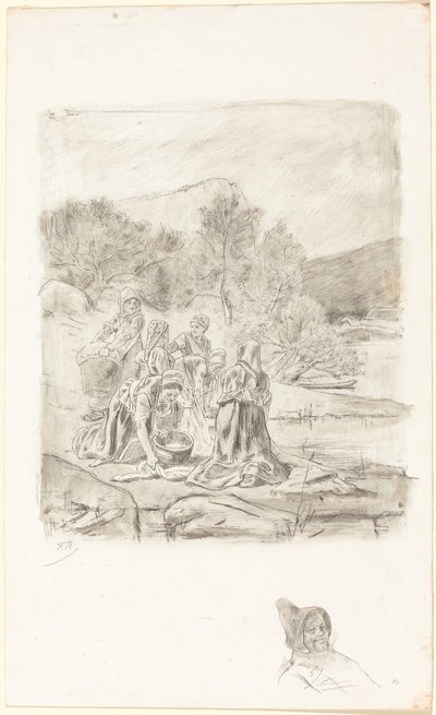 Vaskedamer av Félicien Rops