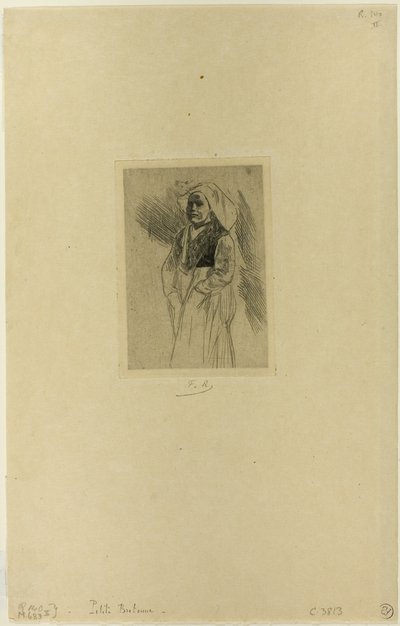 Ung bretonsk kvinne av Félicien Rops