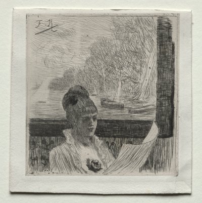Ung kvinne. av Félicien Rops