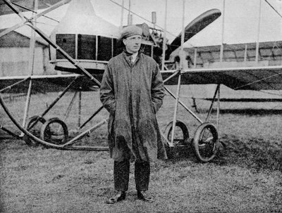 London-Manchester Air Race: Mr Jack Alcock og hans Maurice Farman biplan, 1914 1934 av Flight Photo