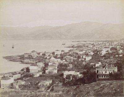 Beirut. Sett fra American College, ca. 1870. av Félix Bonfils