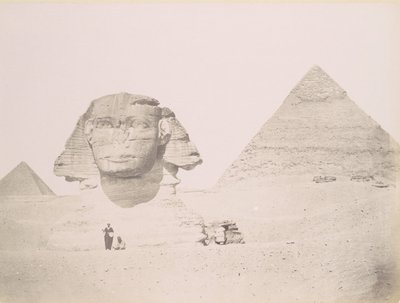 Pyramides et le Sphinx, 1860-70-tallet, trykt ca. 1870. av Félix Bonfils