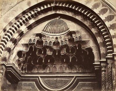 Relieff av en nisje, Egypt av Félix Bonfils