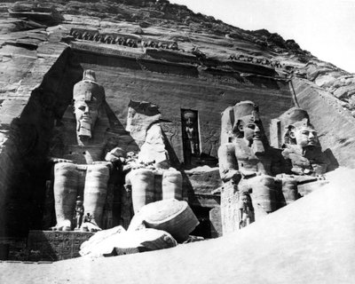 Abu Simbels tempel, Nubia, Egypt, 1878 av Félix Bonfils