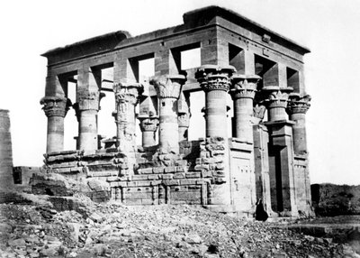 Trajans kiosk i Philae, Nubia, Egypt, 1878 av Félix Bonfils