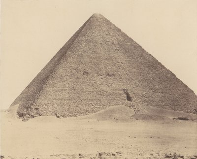 Djizeh Necropolis of Memphis, Pyramid of Cheops Great Pyramid, 1851-52, trykt 1853-54. av Félix Teynard