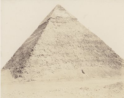Djizeh Necropolis of Memphis, Pyramid of Chephren, 1851-52, trykt 1853-54. av Félix Teynard