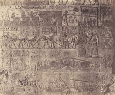 El-Kab éléthya, Hypogean Architecture - Tomb of Phapé - Sculptu..., 1851-52, trykt 1853-54. av Félix Teynard