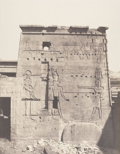 Island of Fileh Philæ, Second Pylon - Eastern Part Sett from the Pla..., 1851-52, trykt 1853-54. av Félix Teynard