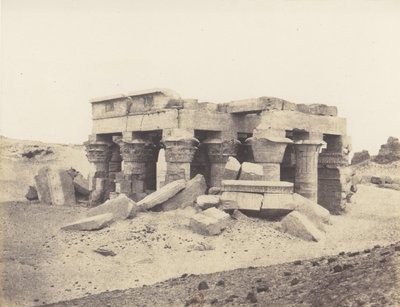 Kôm-Ombou Ombos, General View of the Ruins, 1851-52, trykt 1853-54. av Félix Teynard