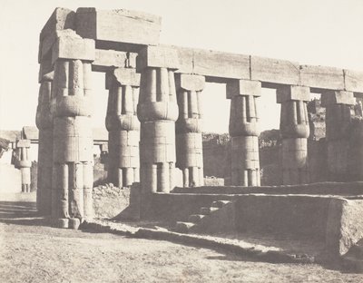 Louksor Theben, Later Construction - Parallelle Galleries, 1851-52, trykt 1853-54. av Félix Teynard
