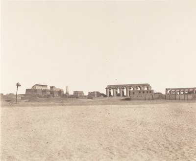 Louksor Theben, General View of the Ruins, 1851-52, trykt 1853-54. av Félix Teynard
