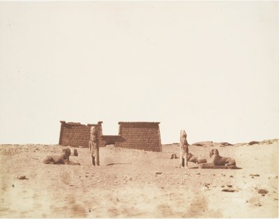 Sébôuah, General View of the Temple, publisert 1851. av Félix Teynard