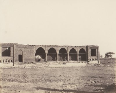Syout, Caravanserai in Ruins, 1851-52, trykt 1853-54. av Félix Teynard