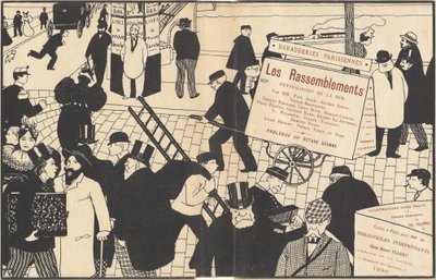 Bokjakke til "Les Rassemblements" av Félix Vallotton