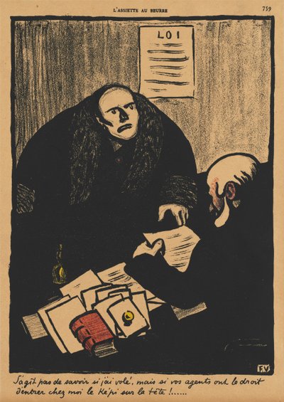 Crimes and Punishments II, 759: Spørsmålet er ikke om... av Félix Vallotton