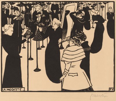 The Milliner The Milliner, 1894. av Félix Vallotton