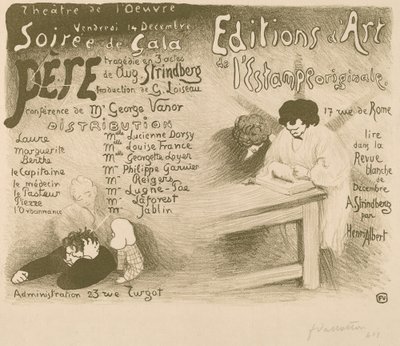 Far: tragedie i 3 akter innen august. Strindberg, 1894. av Félix Vallotton